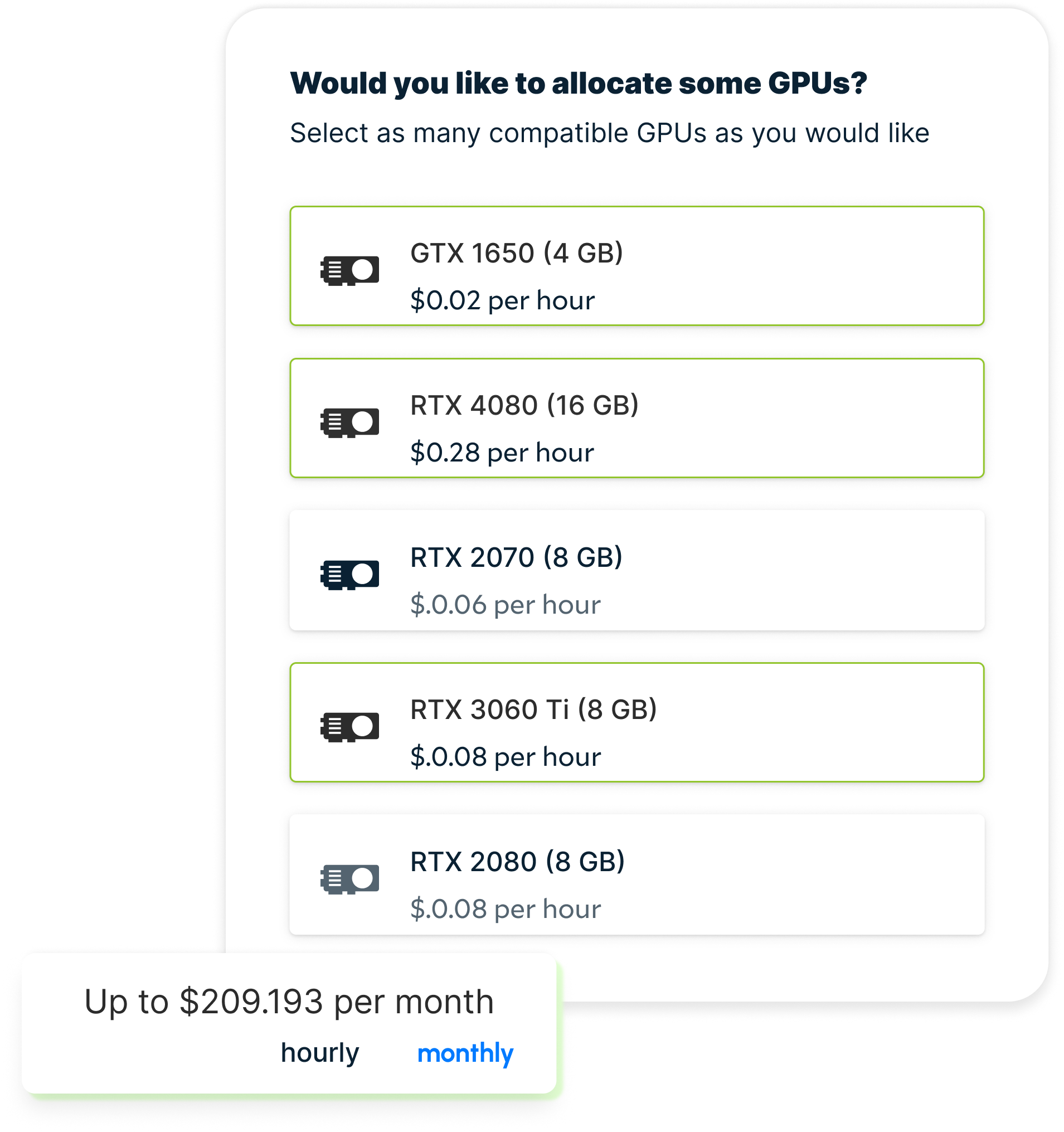 Salad GPU cloud - deployment options