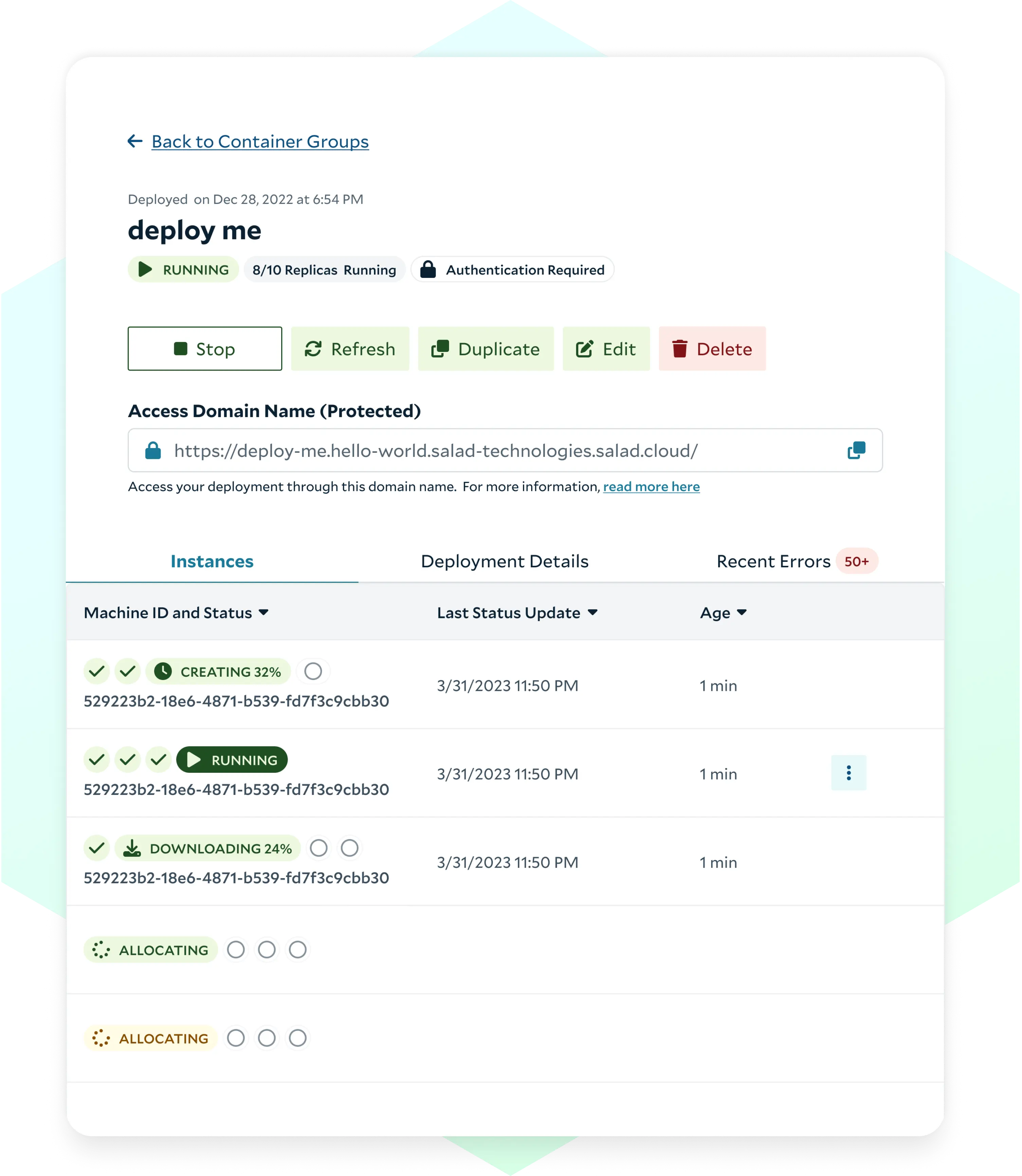 Fully manage container orchestration on SaladCloud